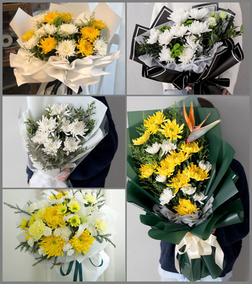 福建漳州诏安县金星乡院前村白事花束代送